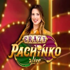Crazy Pachinko online game logo by Evolution on x3bett.gr.com